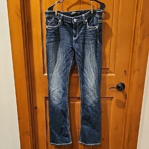 Express Dark Blue Boot Cut Jeans